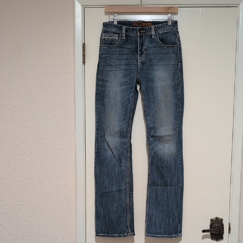 Rock & Roll Classic Blue Denim Jeans Boys 20R Regular Fit Boot Cut Western